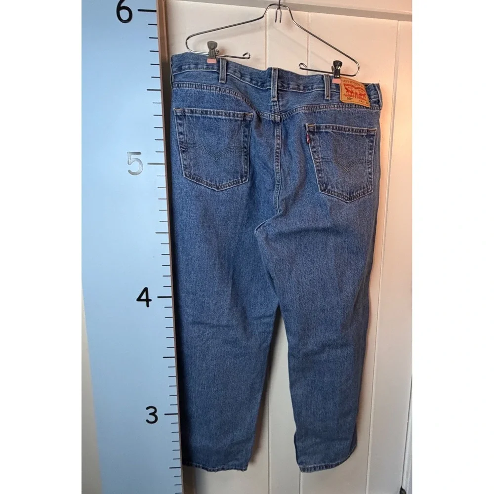 Levi's 550 Men's Relaxed Fit Blue Jeans Stonewash Blue 42X30‎